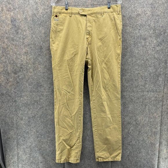 Meyers Pants Men 32/32 Adult Chino Khaki Pockets Outdoors Straight Button Dress